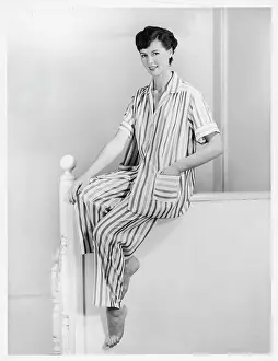 Sleepwear: LADIES STRIPED P.J'S