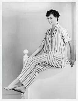 Sleepwear: LADIES STRIPED P.J'S