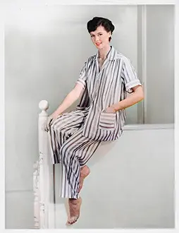 Sleepwear: LADIES STRIPED P.J'S