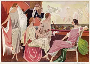 Premet: Ladies in a theatre box, Opera Comique, Paris