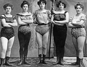 Wrestling: Ladies wrestling match, 1901