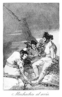 Caprichos: Lads making ready Artist: Francisco Goya