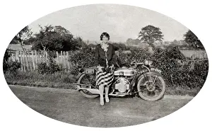 Michael Cole: Lady & 1928 Douglas motorcycle