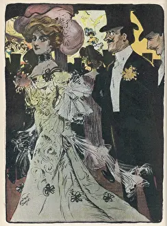 Admirers: LADY AND ADMIRERS 1904