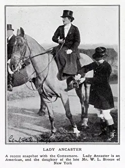 Breese: Lady Ancaster with the Cottesmore hunt