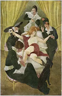 Pampering: LADY WITH ATTENDANTS