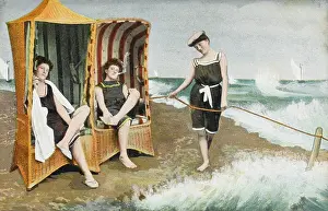 Basketwork: Lady Bathers - British - Bathing Chairs