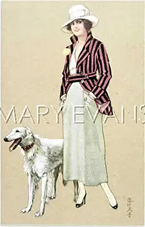 Borzoi: LADY AND BORZOI