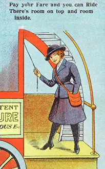 Satchel: Lady Bus conductor - WW1 era