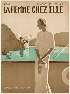 Leman: LADY AND CAMERA BY LAKE