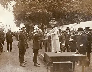 Rawhide Collection: Lady Cheylesmore presenting prizes