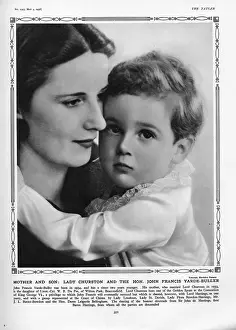 Baring: Lady Churston with her son