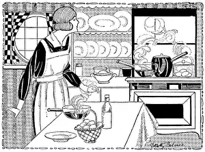 Domestic Goddess: LADY COOKS A MEAL 1919
