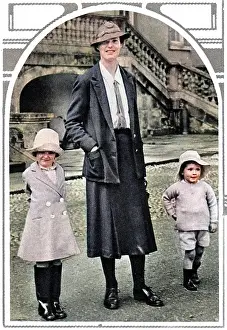 Deerhurst: Lady Coventry with children