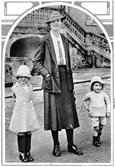 Deerhurst: Lady Coventry with children