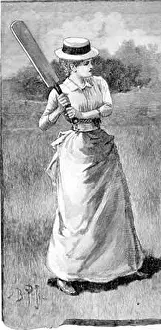 Backswing: LADY CRICKETER/1888