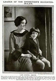 Charteris: Lady Cynthia Asquith with her son John