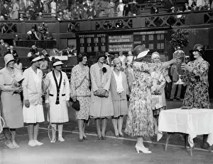 Wightman: Lady d'Abernon hands over the trophy