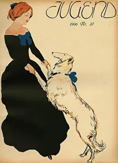 Borzoi: LADY DANCE WITH DOG