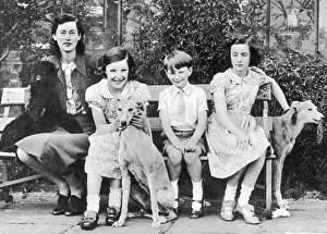 Cholmondeley: Lady Delamere and her children