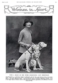 Pedigree: Lady Demetriadi with her dalmatians