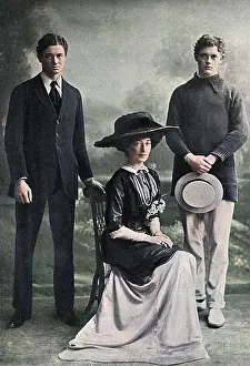 Desborough: Lady Desborough with her sons, Julian and Billy