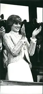 Applauds: Lady Diana Spencer at Wimbledon