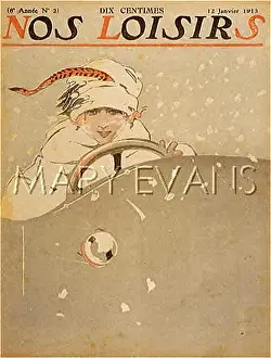 Possess: LADY DRIVER IN SNOW 1913
