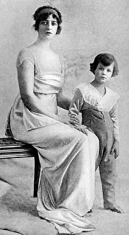 Drogheda: Lady Drogheda and son, 1915