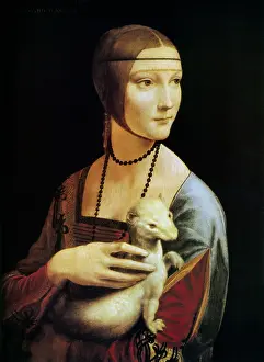 Beads: Lady with an Ermine, by Leonardo da Vinci
