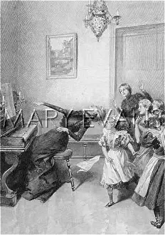 Swooning: LADY FAINTS AT THE PIANO