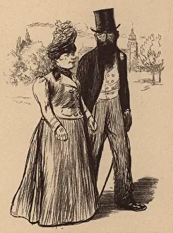 Huard: Lady and Gentleman Strolling