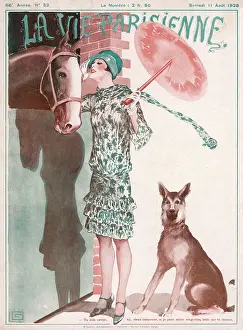 Patiently: Lady and German Shepherd