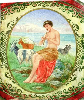 Goats: The Lady Goatherd by Henry Ryland