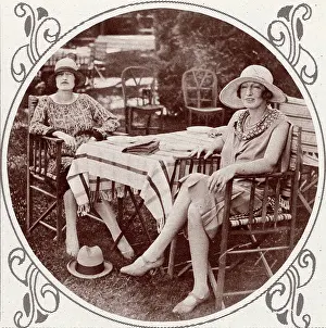 Dec18: Lady Horne & Mrs O'Malley-Keyes at Biarritz