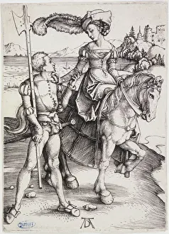 Halberd: The lady on horseback