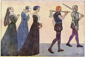 Executioner: Lady Jane Grey led away to her execution