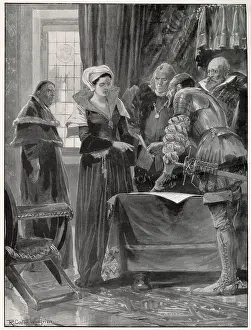 Uncrowned: Lady Jane Grey Signing the Proclamation 1553