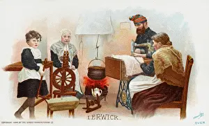 Sews: Lady from Lerwick using a Singer Sewing Machine