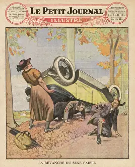 Frees: LADY LIFTS CAR 1925