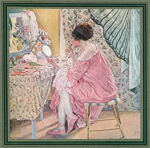 Chintz: LADY MAKING UP 1913