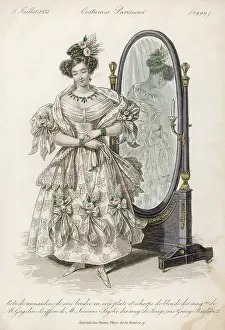 Boudoir: LADY & MIRROR 1832