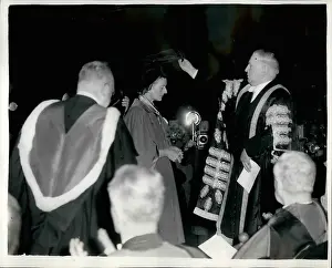 Appleton: Lady Mountbatten in graduation ceremony, Edinburgh
