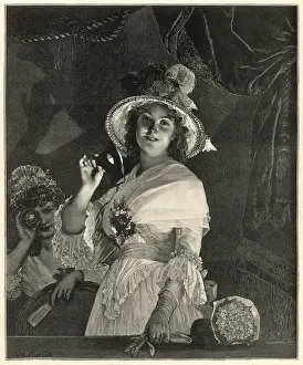 Feathery: A lady at the opera