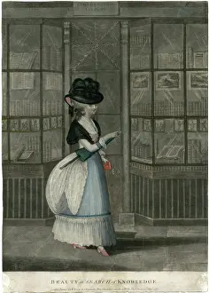 Emerges: LADY OUTSIDE BOOKSHOP