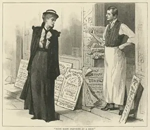 Shopkeeper: LADY OUTSIDE NEWSAGENT'S