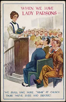 Parson: LADY PARSON POSTCARD