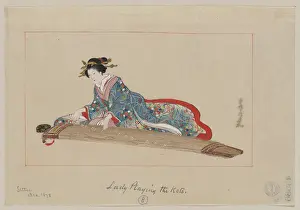 Koto: Lady playing the koto
