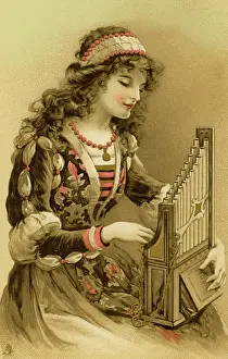 Bowley: Lady with a portative organ