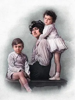 Hinton: Lady Poulett with her children
